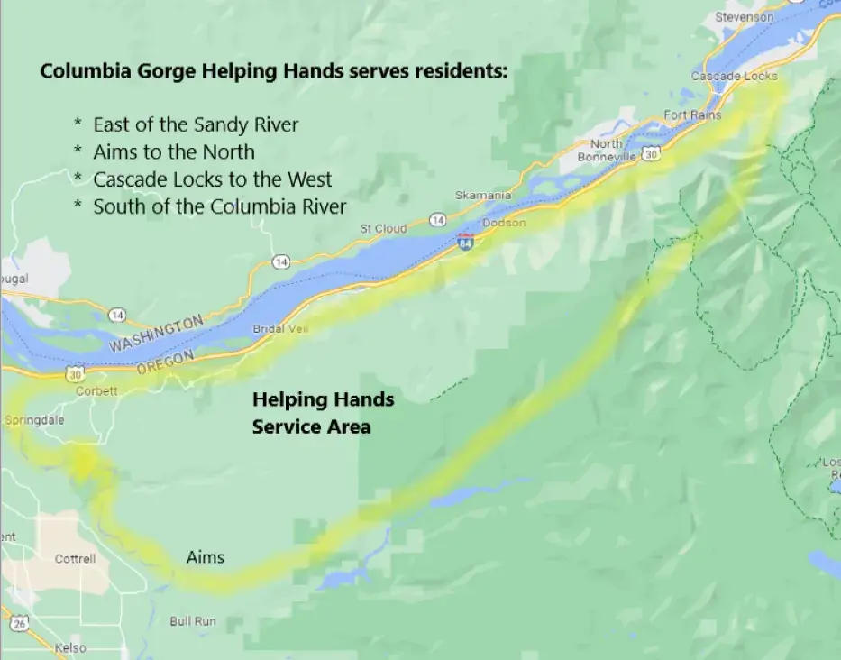 Columbia Gorge Helping Hands Food Salvage - Food bank in Corbett, OR