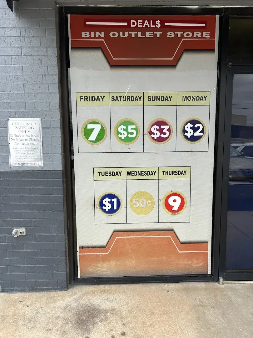 DEALS OUtLET BIN STORE #2 - Outlet store in Oklahoma City, OK